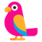 Parrot emoji on Microsoft